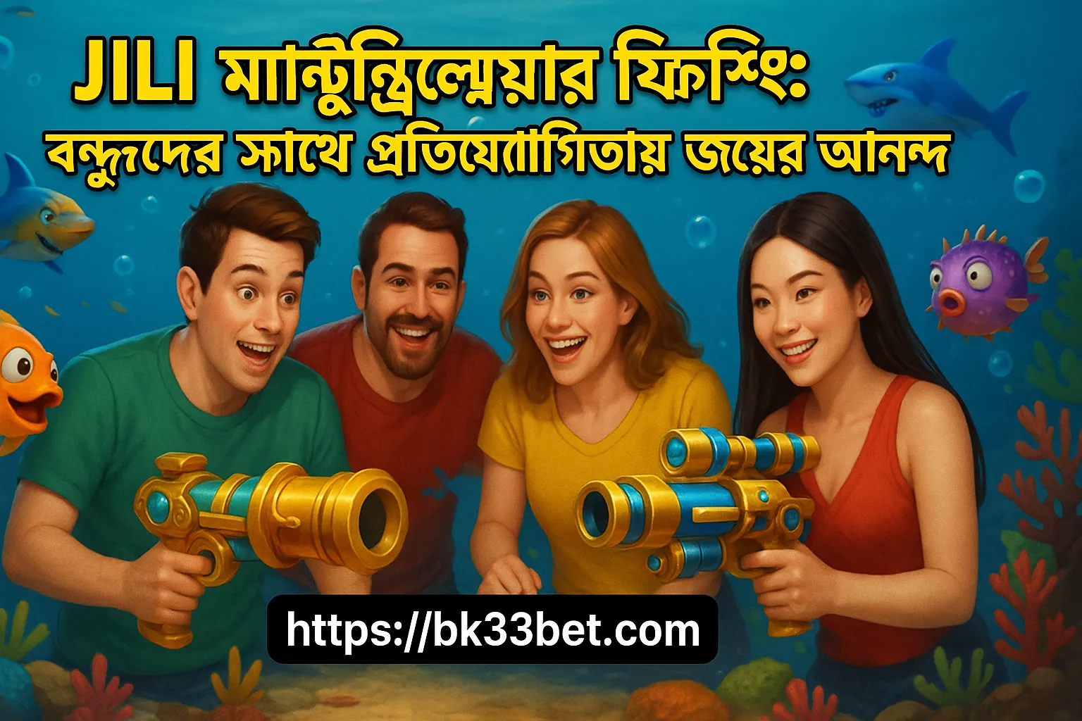 JILI ফিশিং গেমে বন্ধুদের হারিয়ে জেতার আনন্দ